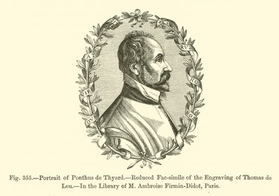 El Retrato de Ponthus de Thyard de French School