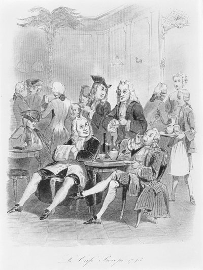 El Procope en 1743, c.1840 de French School
