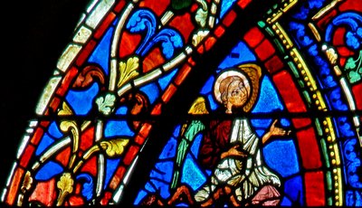 La ventana del Hijo Pródigo: un ángel de French School