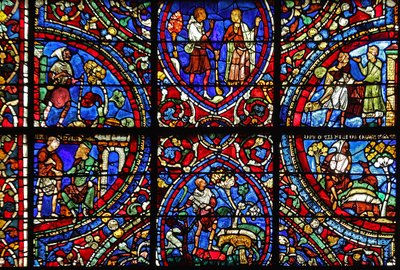 La ventana del Hijo Pródigo: varias escenas de French School