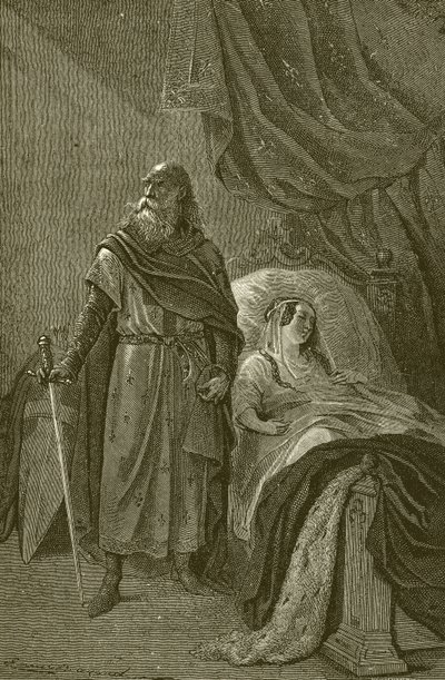 La Reina Margarita y el viejo caballero de French School