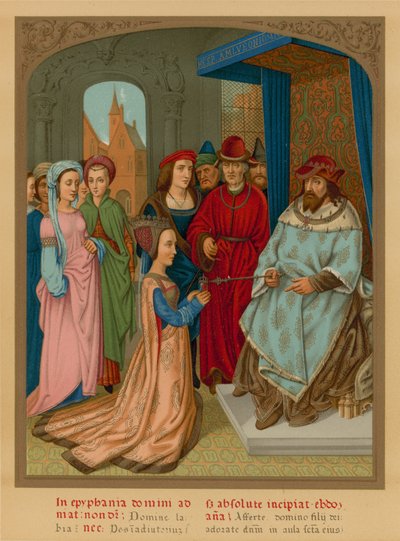 La reina de Saba ante Salomón de French School