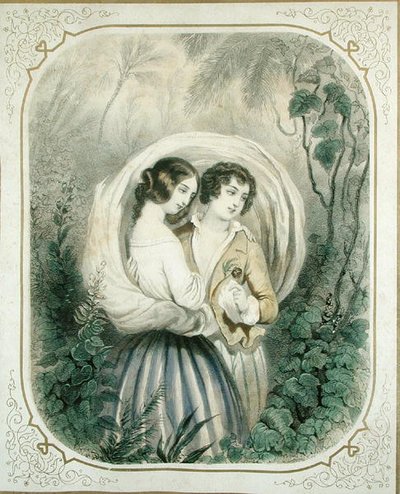 El regreso del paseo, de Paul et Virginie por Henri Bernardin de Saint-Pierre (1737-1814) de French School