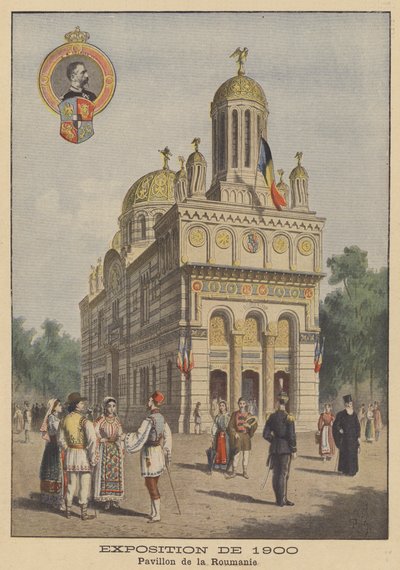 El Pabellón de Rumania en la Exposición Universal de 1900 en París de French School