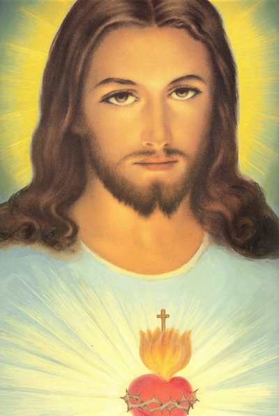 El Sagrado Corazón de Jesús, siglo XIX de French School