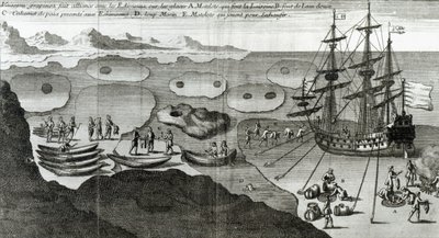 El barco haciendo alianza con los esquimales, de 