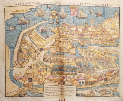 El sitio de Calais, 1558 de French School