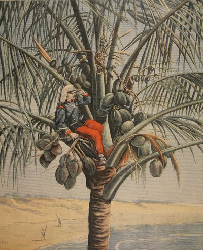 La guerra hispanoamericana, ilustración de Le Petit Journal: Suplemento ilustrado, 12 de junio de 1898 de French School