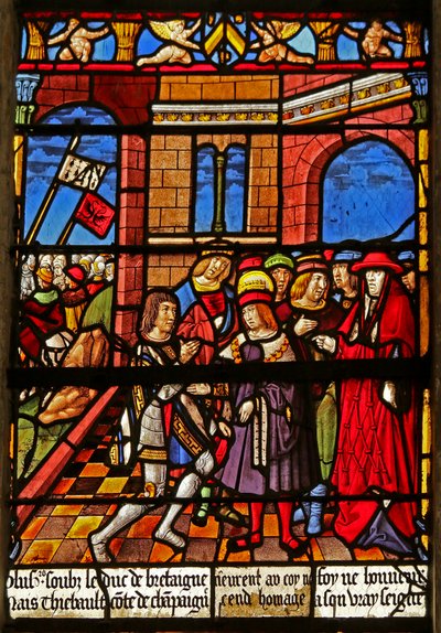 La ventana de San Luis: Homenaje del Conde Thibault IV a San Luis de French School