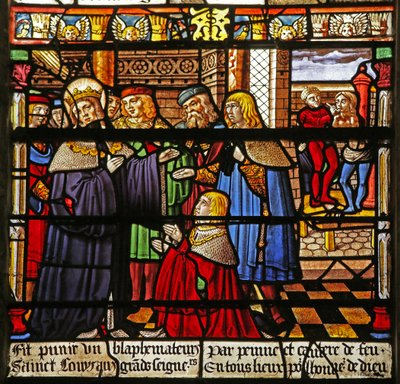 La ventana de San Luis: El castigo de un blasfemo de French School