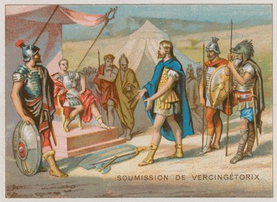 La sumisión de Vercingétorix a César de French School