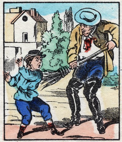 El barrendero. Grabado en “La chanson des metier”. Imagen de Épinal, finales del siglo XIX. Colección privada de French School