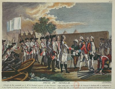 La toma de Senegal por los franceses en 1779 durante la Guerra de Independencia Americana, 1779 de French School