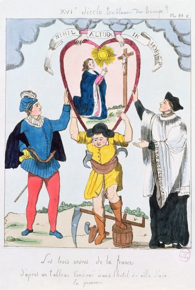 Las Tres Órdenes de Francia, 1789 de French School