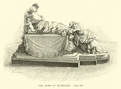 La tumba de Richelieu de French School