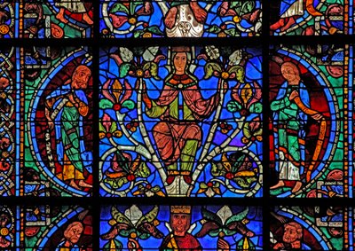 El Árbol de Jesé: Un profeta, la Virgen María, Daniel de French School
