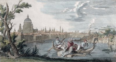 El triunfo del gusto moderno, dedicado a la Signora Faustina Bordoni (1693-1781), grabado por Venerys, c.1727 de French School