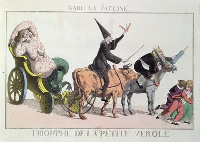 El triunfo de la viruela, c.1804 de French School