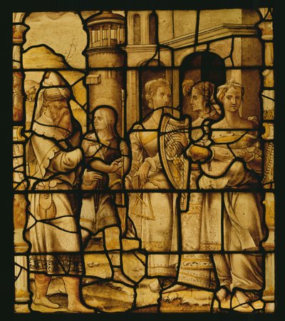 El regreso triunfal de David, de Notre-Dame du Val, Provins de French School