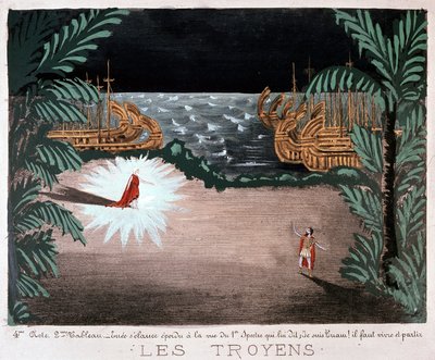 Los Troyanos de Hector Berlioz - decorado, Anea de French School
