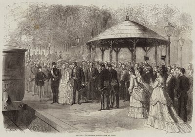 La guerra, el emperador partiendo de St Cloud de French School