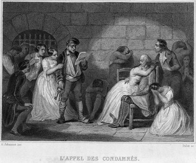 El llamamiento de los convictos - en “Revolución francesa” de Thiers de French School