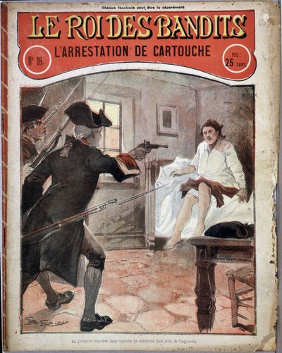 El arresto de Cartouche - en “El rey de los bandidos”, No. 16 de French School
