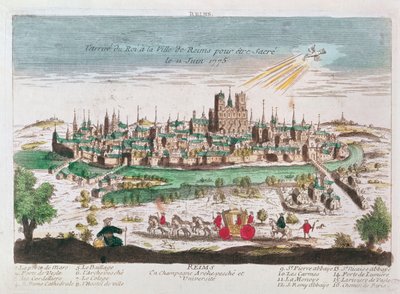 La llegada de Luis XVI a Reims para su coronación el 11 de junio de 1775 de French School
