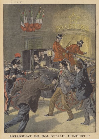 El asesinato del Rey Umberto I de Italia de French School