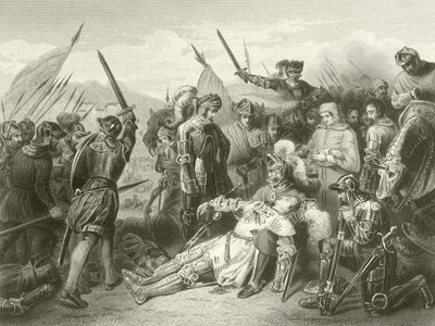 La batalla de Rávena, 1512 de French School