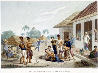 El bazar de Coupang, isla de Timor de French School