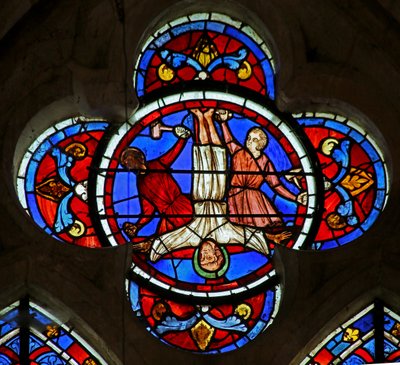 La crucifixión de San Pedro de French School