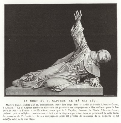 La muerte del Padre Captier, 25 de mayo de 1871 de French School