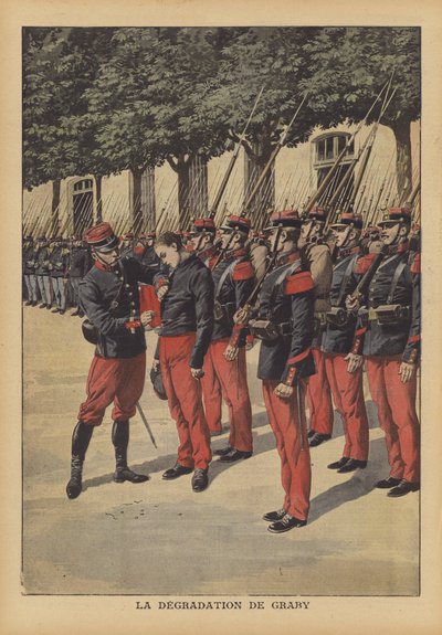 La degradación de Georges Graby, un soldado francés que asesinó a la rica viuda de un antiguo... de French School