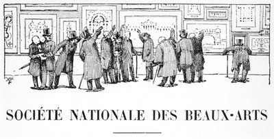 El departamento de arquitectura, Société Nationale des Beaux-Arts, Salón de 1910, ilustración de L