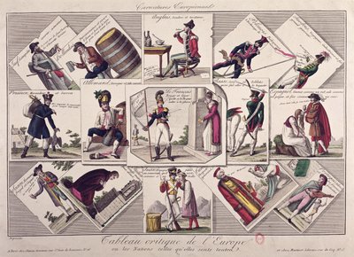 Los diferentes pueblos de Europa, c.1810 de French School