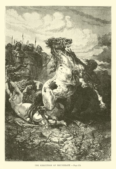 La ejecución de Brunehaut de French School