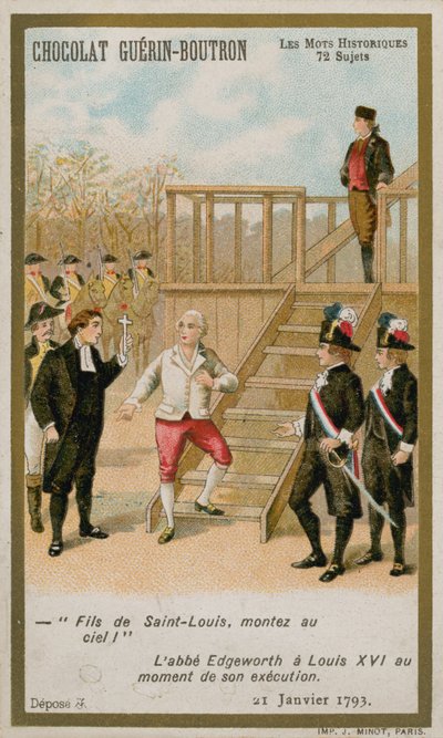 La ejecución del Rey Luis XVI de Francia, 21 de enero de 1793 de French School