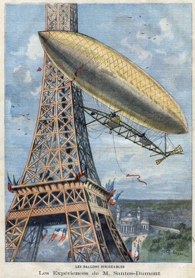 Las experiencias en globo dirigible del Sr. Alberto Santos-Dumont de French School