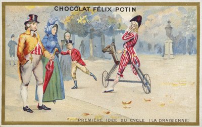 La primera idea de la bicicleta, La Draisienne de French School