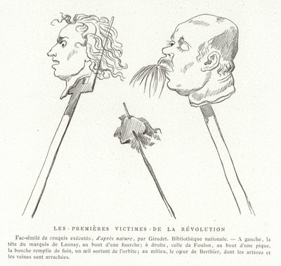 Las primeras víctimas de la Revolución Francesa, julio de 1789 de French School