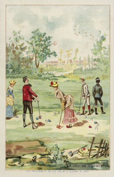 El juego del croquet de French School