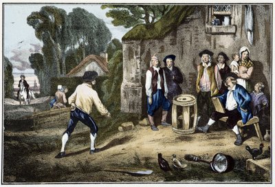 El juego del barril - siglo XIX de French School