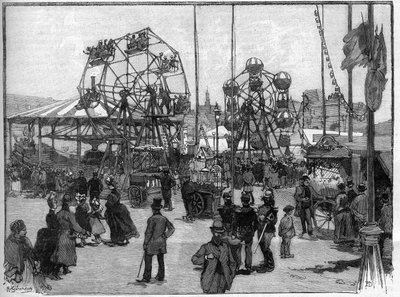 Los juegos del festival en París en 1888. de French School