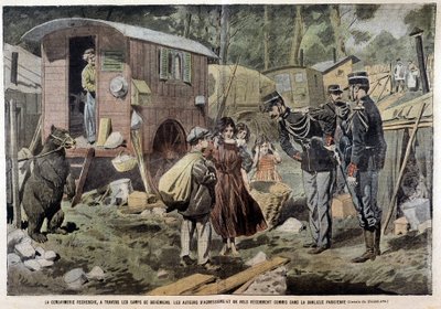 La gendarmería busca, a través de los campamentos gitanos, a los autores de recientes ataques y robos cometidos en el suburbio parisino - en 