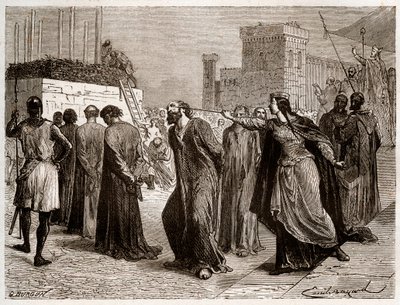 La herejía en Orleans en 1022 - El caso de los herejes de Orleans: los canónigos fueron condenados al carnicero por herejía en Orleans en 1022. (primer carnicero en la historia de la lucha contra la herejía en Occidente bajo el reinado de Roberto II el Pia de French School