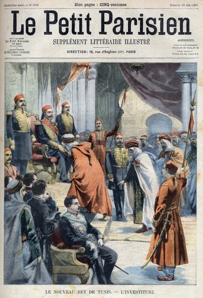 La inauguración del nuevo Bey de Túnez Hedi Bey (Muhammad El Hadi Bey) de French School