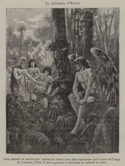 La leyenda de Hiram (grabado) de French School