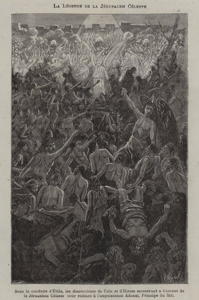 La leyenda de la Jerusalén Celestial (grabado) de French School