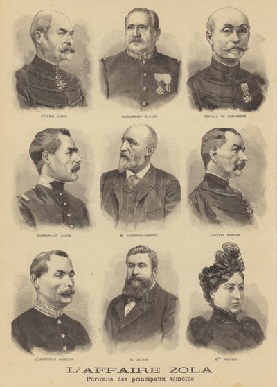 El juicio por difamación de Émile Zola de French School